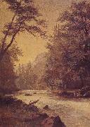 Albert Bierstadt Lower Yosemite Valley oil painting on canvas